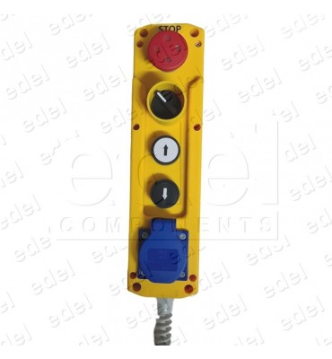 BOTONERA DE INSPECCIÓN PORTATIL 4 ELEMENTOS + SCHUKO