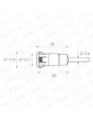 RECEPTOR TELCO Ø12,5 5 MTRS CABLE 10-30VCC(PNP-NC)