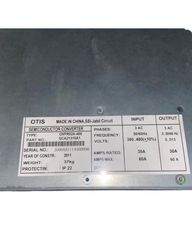 GBA21310GN10 VARIADOR OTIS OVFR2A 406 60A