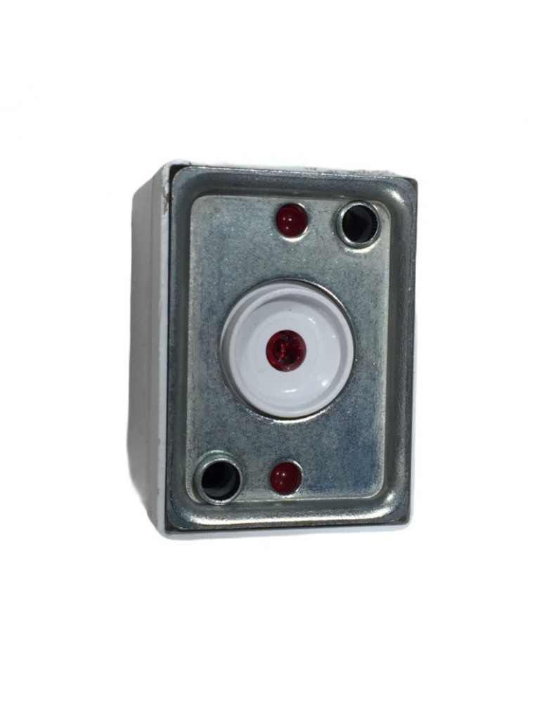 CUERPO PULSADOR SQ 3 LUM.INDEP. ROJO 24V 1C