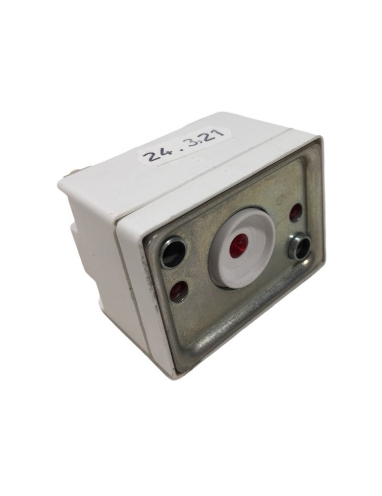 CUERPO PULSADOR SQ 3 LUM.INDEP. ROJO 24V 1C
