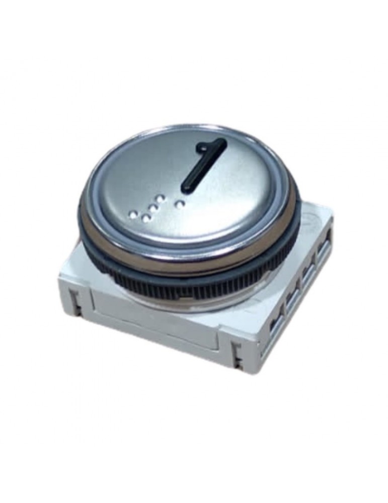 BMSVL34MR.00 1 BOUTON DMG BM MACRO  LUM. ROUGE INOX 1