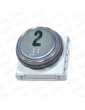 BMSVL34MR.00 2 PUSH BUTTON DMG BM MACRO RED LIGHT INOX 2