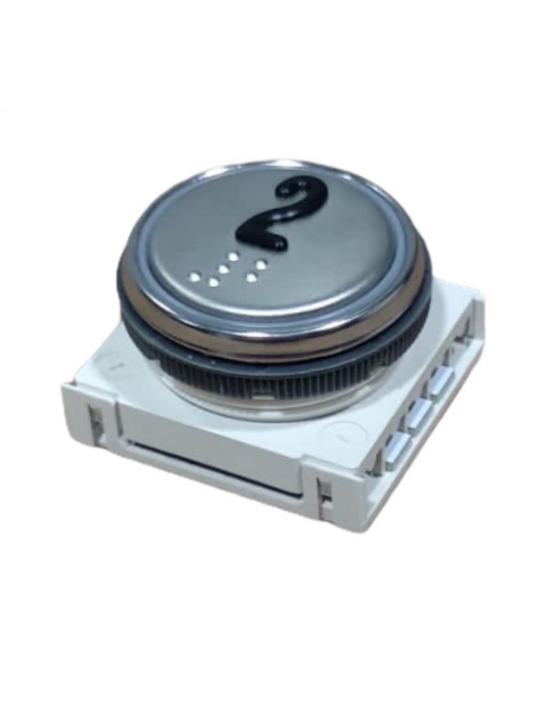 BMSVL34MR.00 2 BOUTON DMG BM MACRO  LUM. ROUGE INOX 2