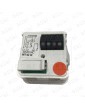 BOUTON SCHAEFER MT 42  SANS BRAILLE ROUGE INOX  FLÊCHE MONTÉE