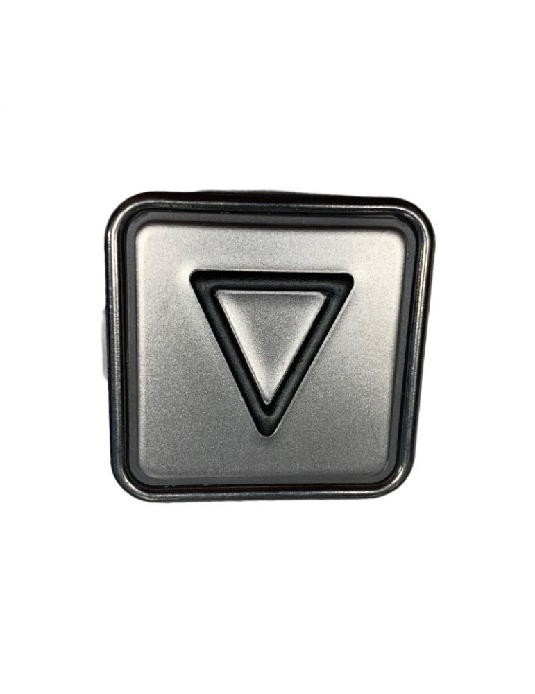 BOUTON SCHAEFER MT 42  SANS BRAILLE ROUGE INOX  FLÊCHE DESCENTE