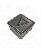 BOUTON SCHAEFER MT 42  SANS BRAILLE ROUGE INOX  FLÊCHE DESCENTE