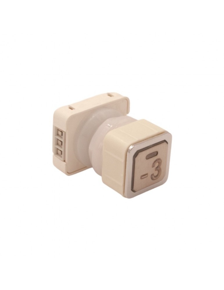 111TA 000124 BOUTON JMT TA 1NO  LUM. 24V LED ROUGE  -3