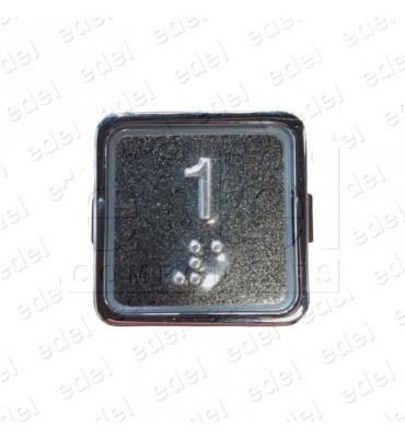 PULSADOR ELMI RP42 GRAF. BRAILLE LED ROJO 24V (1)