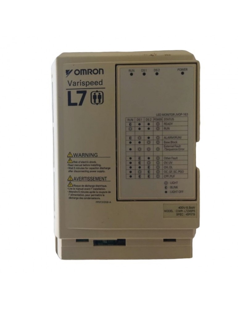 VARIADOR ORONA OMRON  L1000A 5.5KW ARCA II CONFIG.